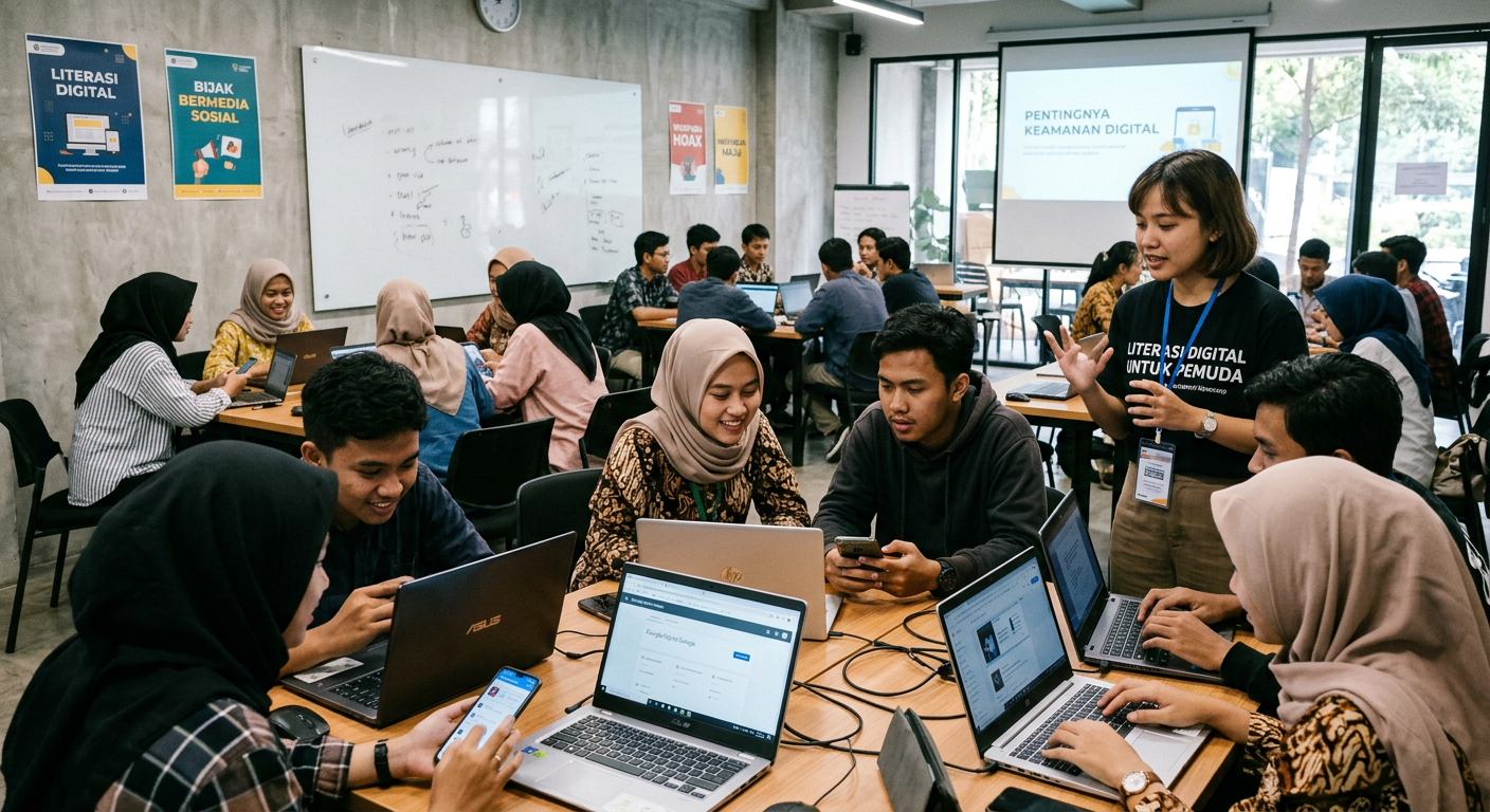 Workshop Literasi Digital Pemuda - kegiatan LIVEDRAWSGP 6D