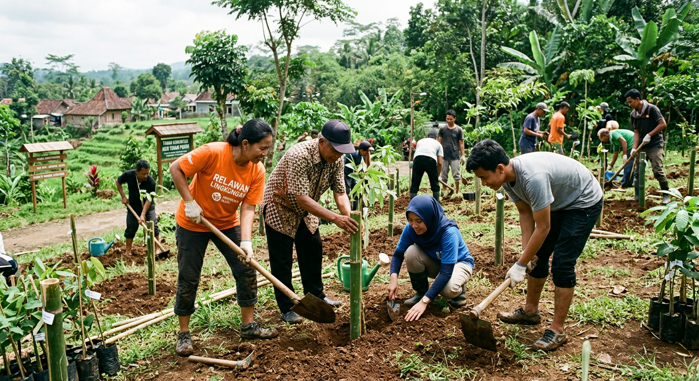 LIVEDRAWSGP 6D Hijau - Program lingkungan seperti gotong royong dan penanaman pohon.